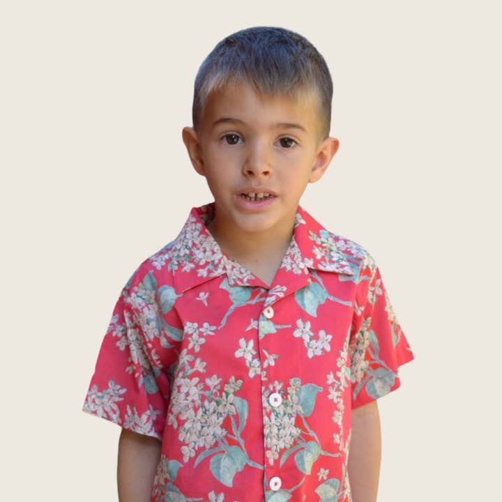 POPPY - CHEMISE POUR GARÇON À IMPRIMÉ FLORAL LIBERTY pour la vente par VivalaVidaofficial Official