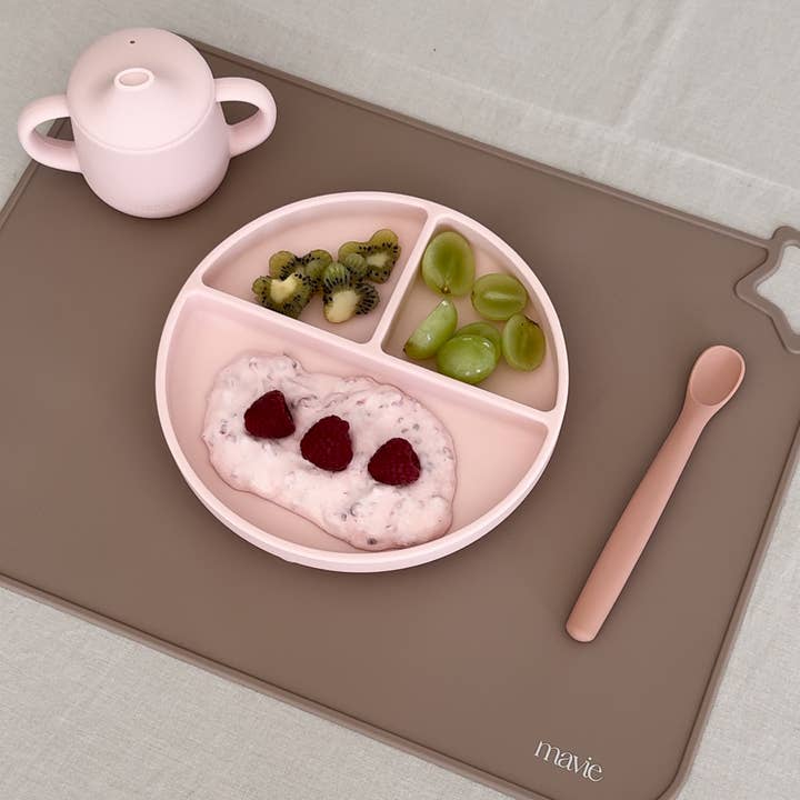 MAVIE - Wholesale Dinner Plate - Kids & Baby - Blush - Suction Plate1