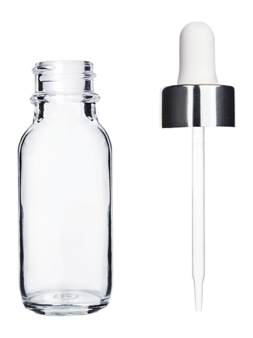 Best Bottles - Wholesale Essential Oil Holder - Boston Round Clear Bottle - 15ml (Multiple Dropper Colors)11
