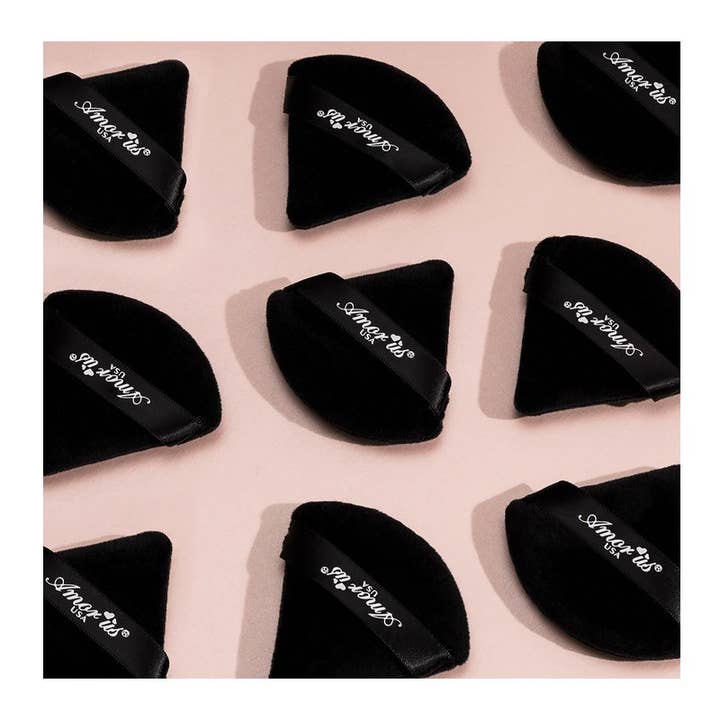 PINEAPPLE Beauty – Großhandel Make-up-Schwamm/Mixer – Amor Us MPP-3 Puder Puff Wedge Wedge Set, Schwarz, 12-tlg