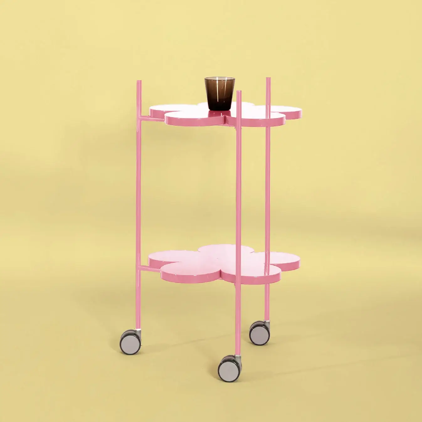 PDM Brand - Wholesale Side Table - DAISY TROLLEY – Compact Rolling Side Table with Wheels6