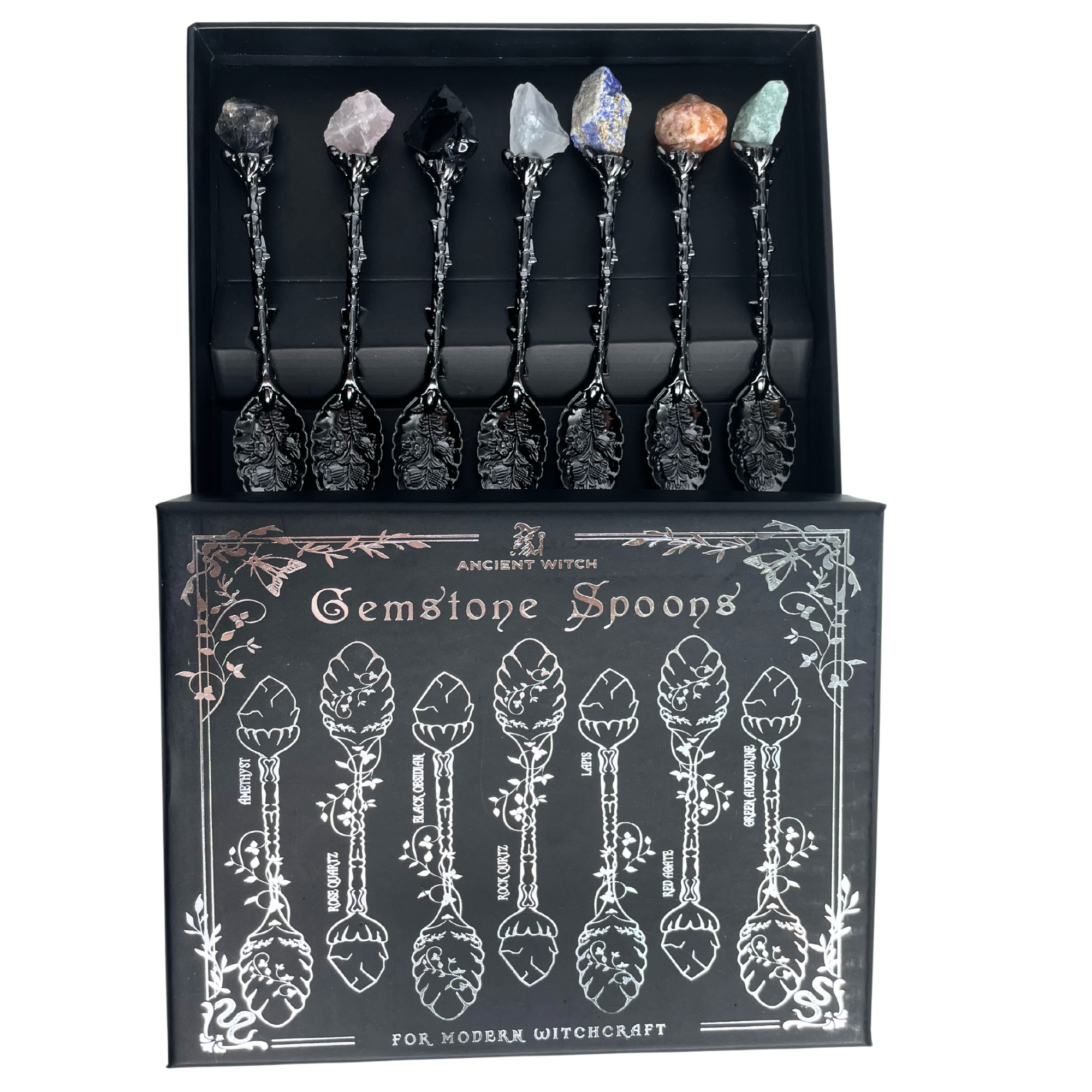 AWGifts Europe - Wholesale Kitchen Spoon - Wholesale Gemstone Witch Spoon Sets1