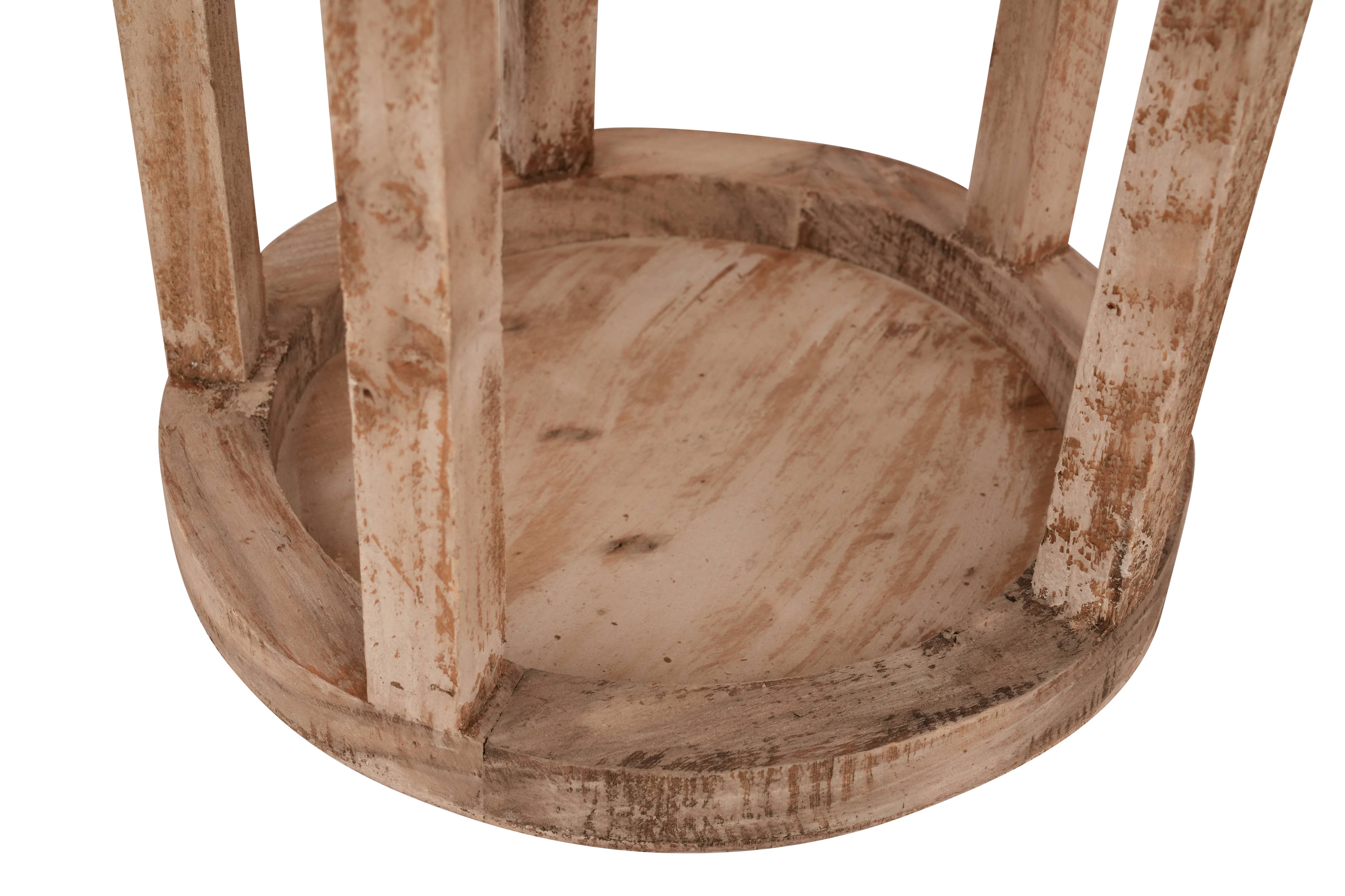 My Amigos Imports - Wholesale Lantern - Richmond Round Farmhouse Wood Lantern-12x28 inches-3 Colors10