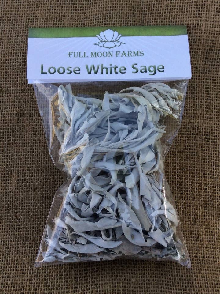 Loose White Sage for wholesale by Full Moon Farms, LLC