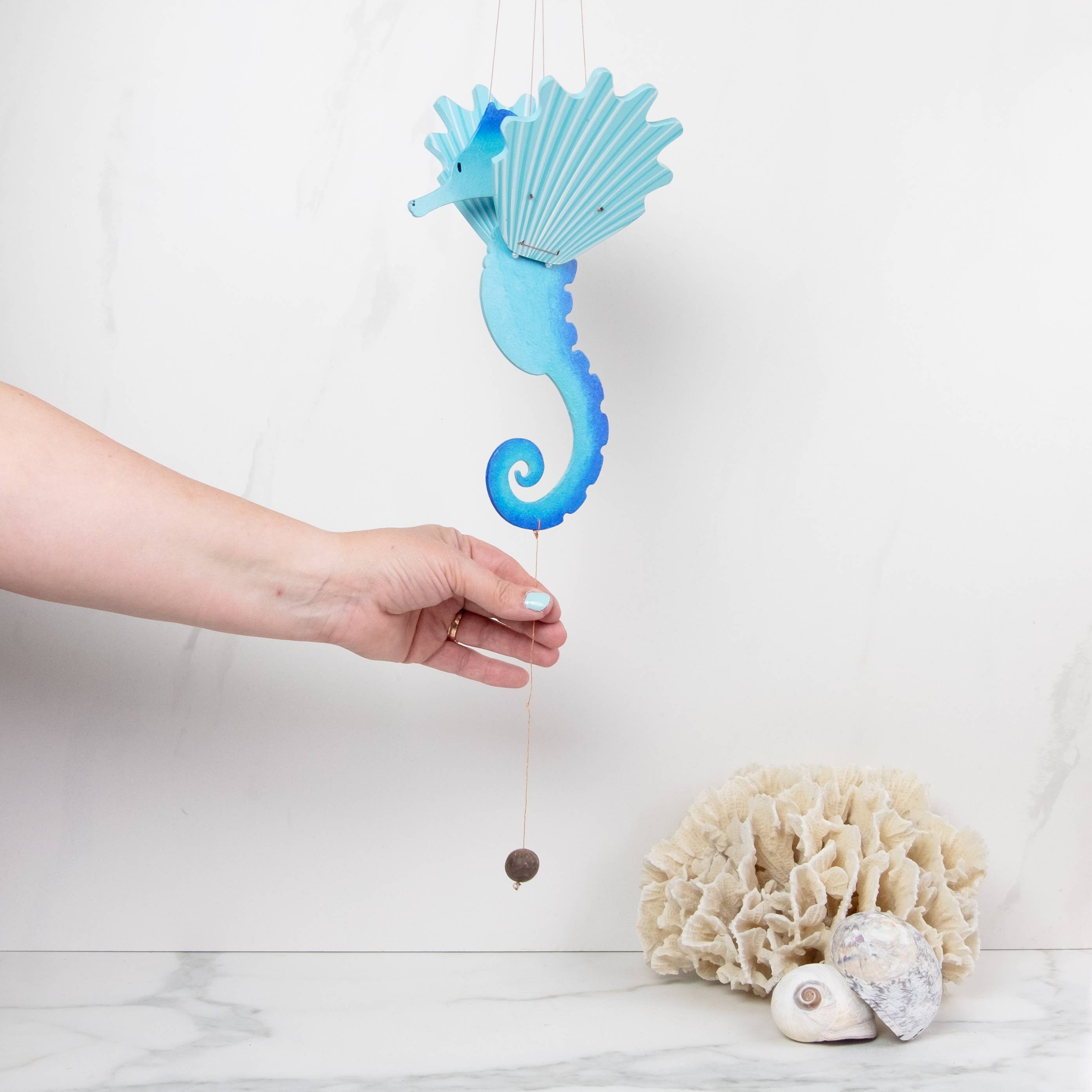 Tulia's Artisan Gallery - Wholesale Mobile - Seahorse Flying Mobile3