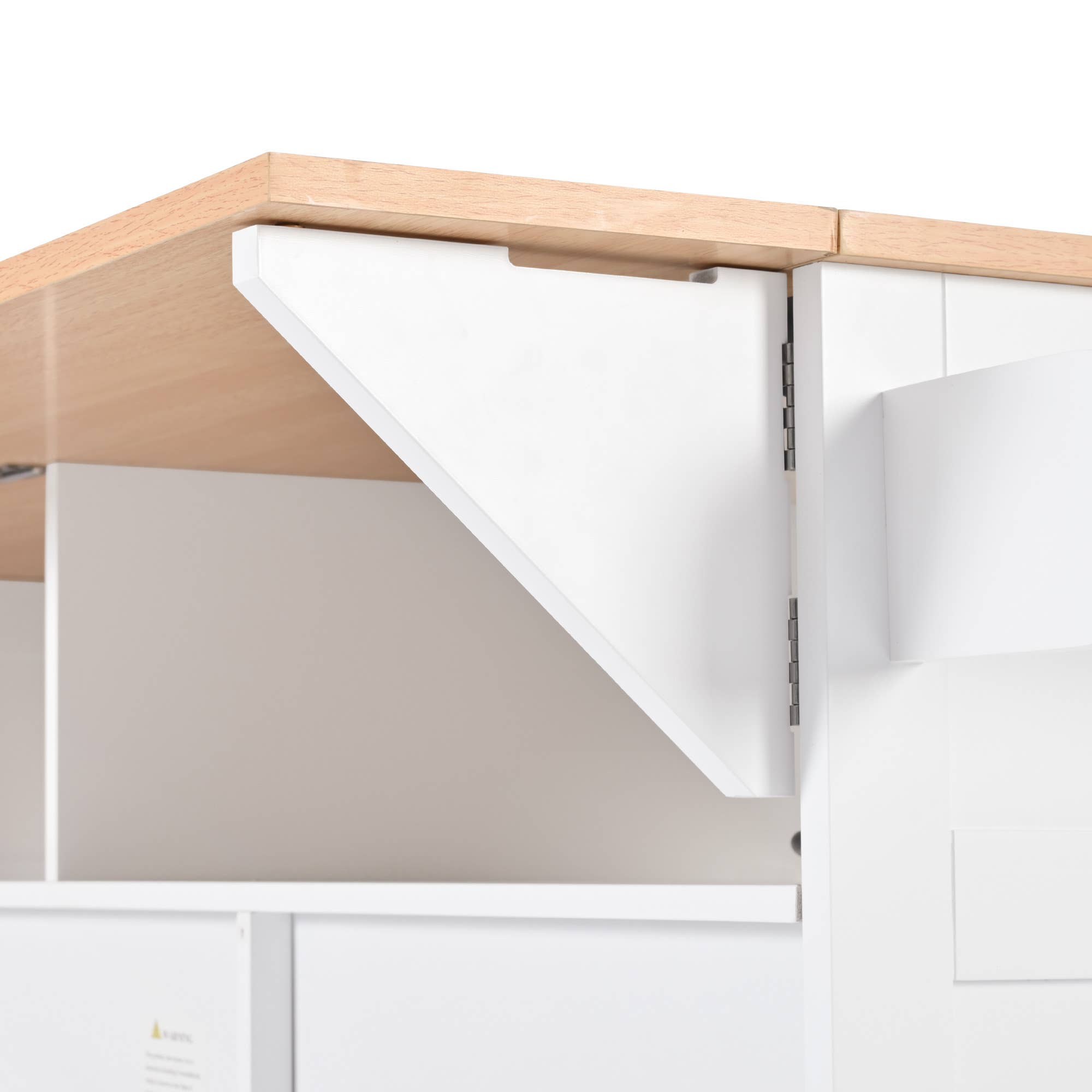 HOMYCASA DESIGN INC - Vente Rangements/organisateurs de cuisine - Îlot de cuisine avec rangement et plan de travail rabattable22