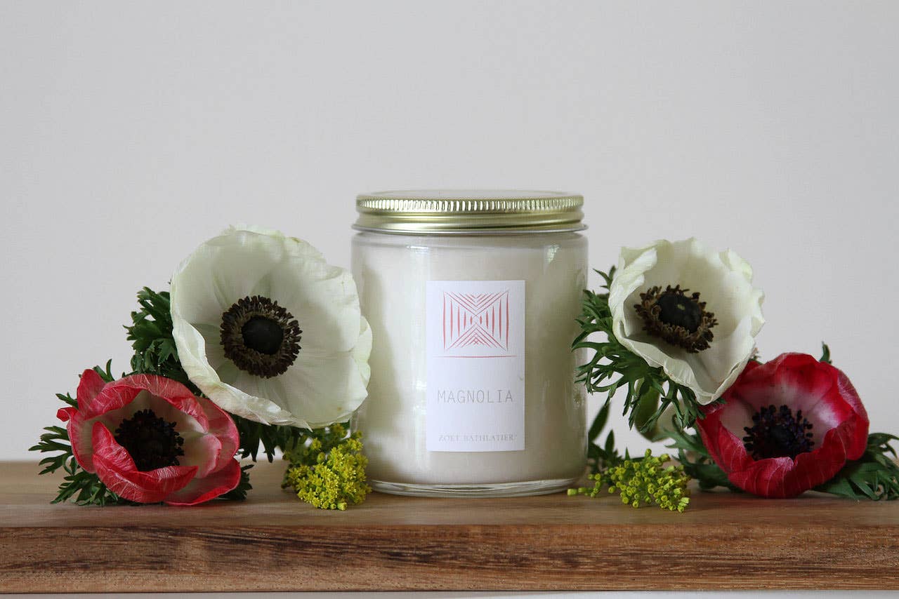 Zoet Bathlatier – Vela em jarro/copo por atacado – Vela rústica de etiqueta branca de 4 oz2