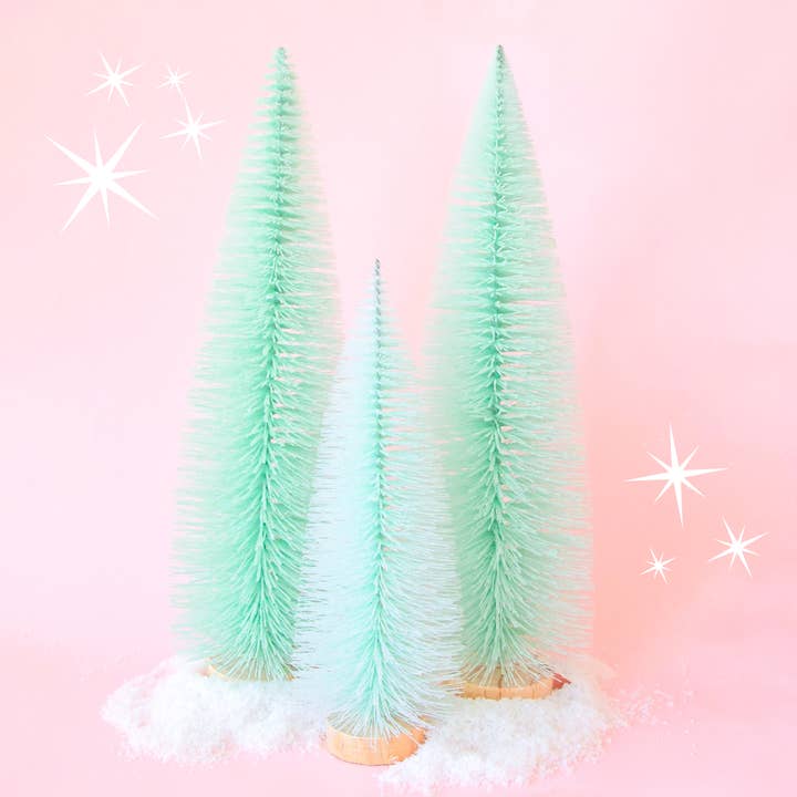 Bottle Brush Tree | Mint | Sparkle Christmas Tree for wholesale by Sunshine Studios
