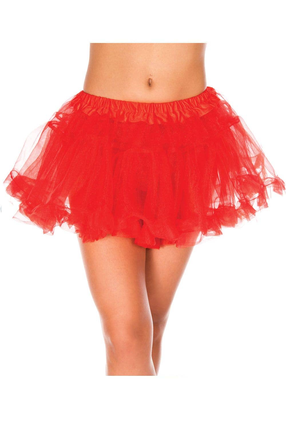 Lingerie Mart - Wholesale Skirt - Women's - Music Legs Contrast Colored Trim Petticoat ML7213