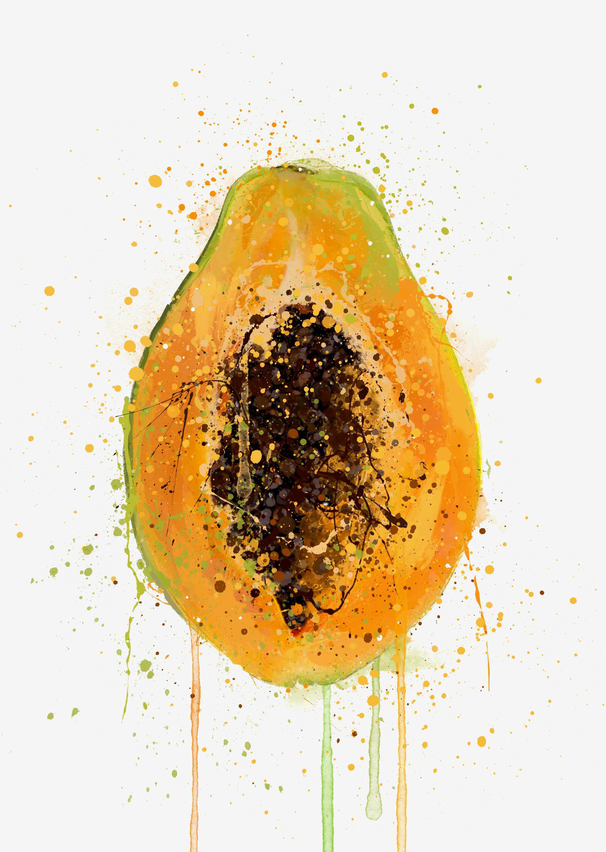 We Love Prints - Vente Affiche d'art - Impression murale Papaye Fruit6