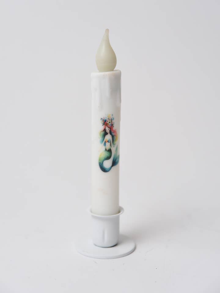 Candela a cono a LED con timer Mermaid per la vendita all'ingrosso da parte di LMS Wholesale
