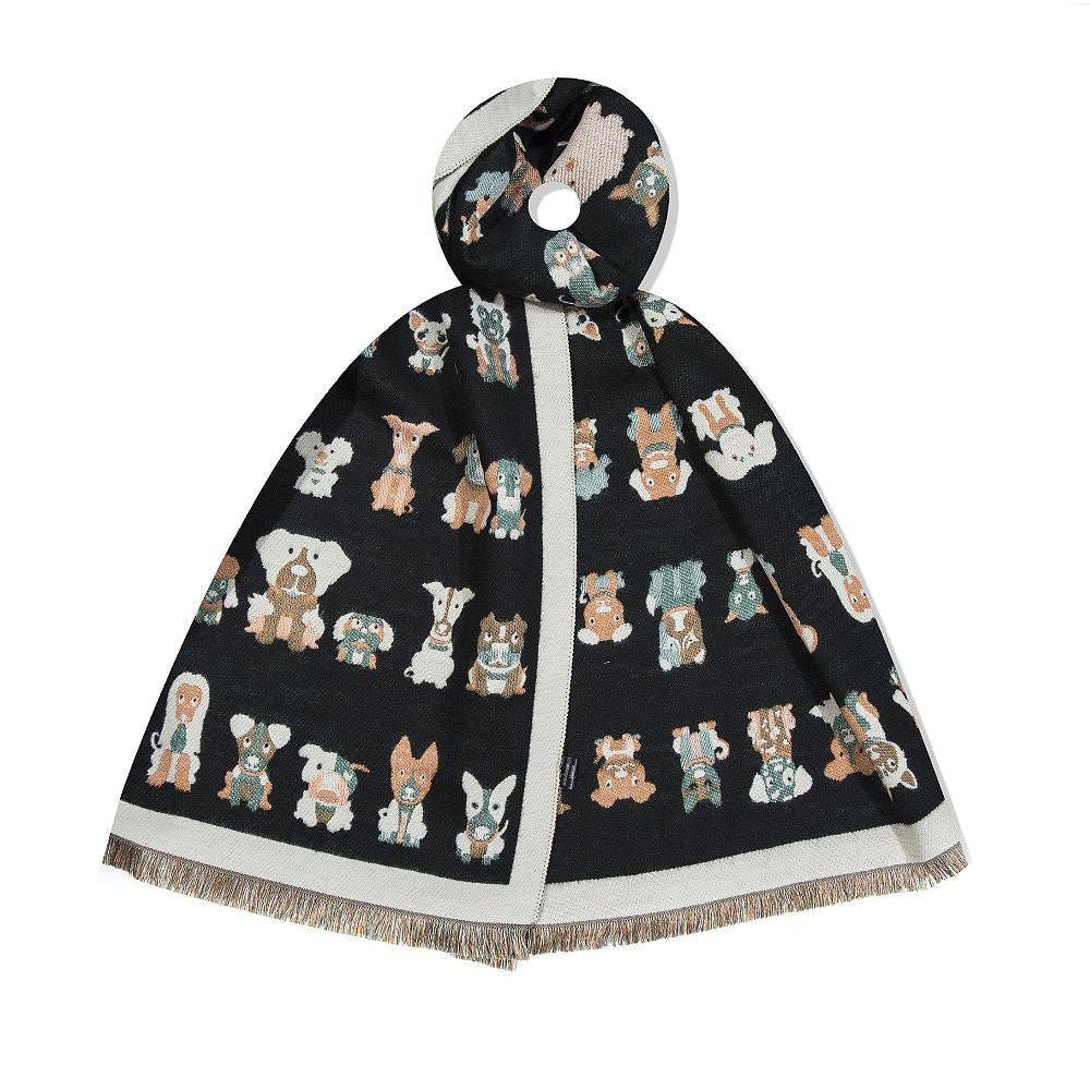 Fox by Ren GmbH - Wholesale Sjaal - Dames - Sjaal met hondenprint6