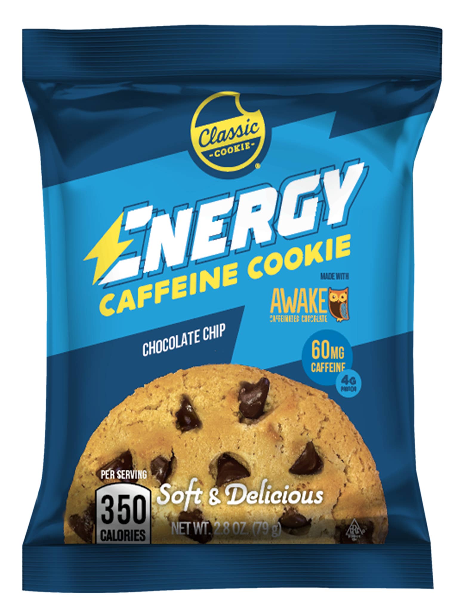 Classic Cookie® - Wholesale Cookie - Energy Caffeine Cookie - Chocolate Chip made with AWAKE