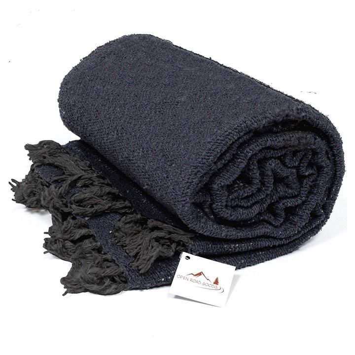 West Path - Vente Plaids - Couverture mexicaine au charbon massif1