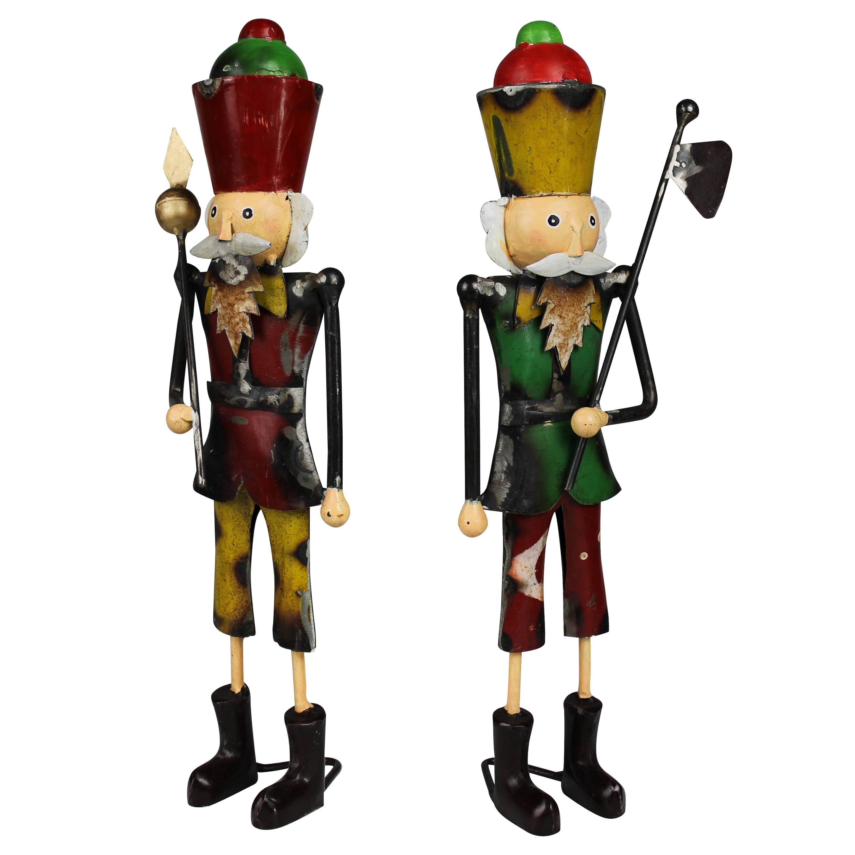 HomArt - Wholesale Decorative Tabletop Object - Nutcrackers, Reclaimed Metal, Set/21