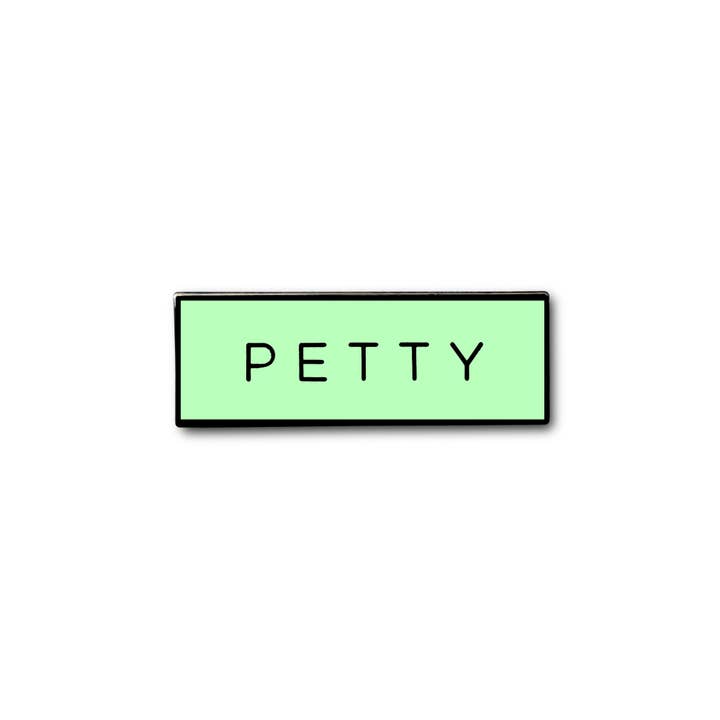 On Point Pins – wholesale Lapel pin/button – PETTY Meme (Glow in the Dark) Lapel Enamel Pin