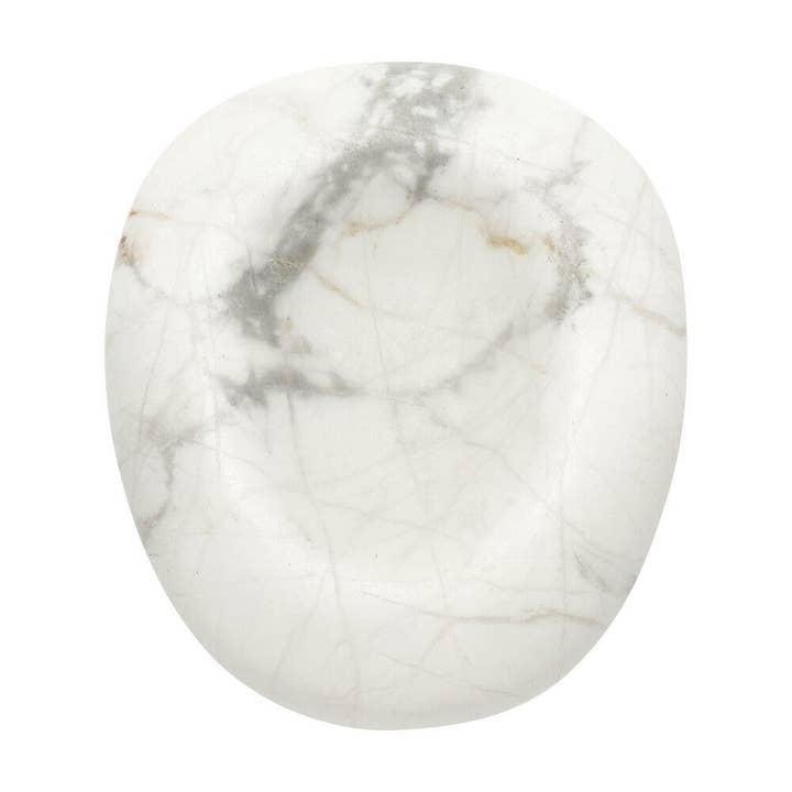 PAZIENZA: Pietra calmante White Howlite per la vendita all'ingrosso da parte di Mala and Mantra