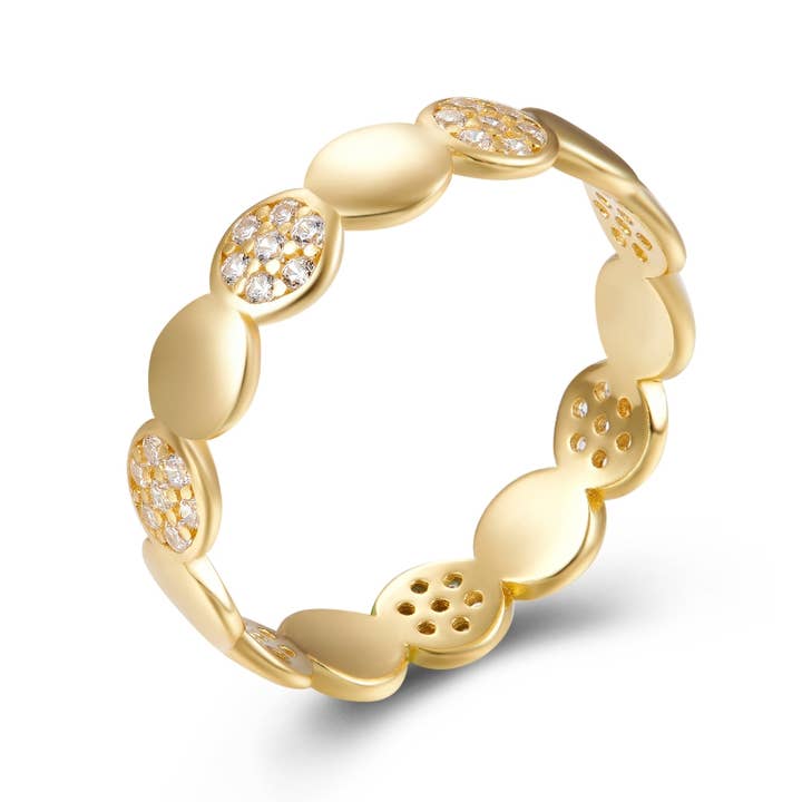 Zirconia ring - circles for wholesale by Buganto