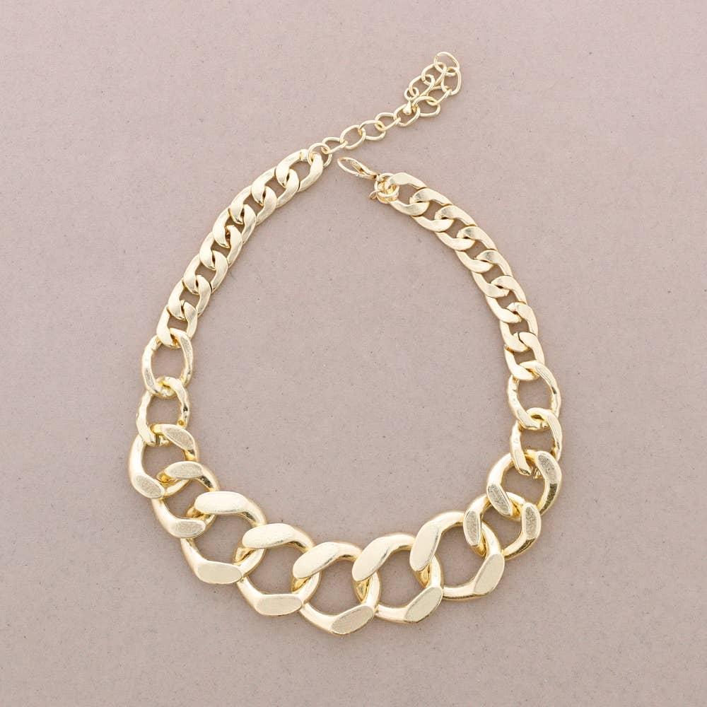 Sonata - Wholesale Link & Chain Necklace - Eslobones Metal Necklace0