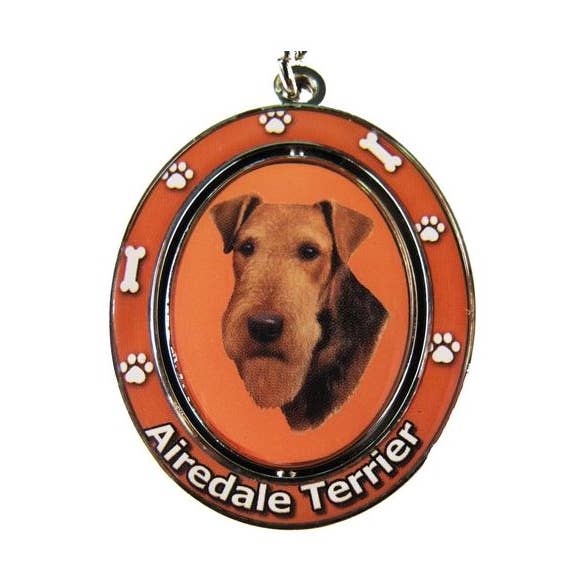 Airedale Terrier Keychain for wholesale by E&S Pets