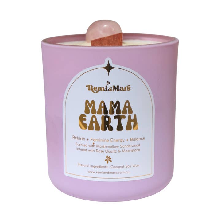 Remi & Mars - Wholesale Jar/filled candle - Mama Earth Candle ~ Marshmallow Sandalwood0
