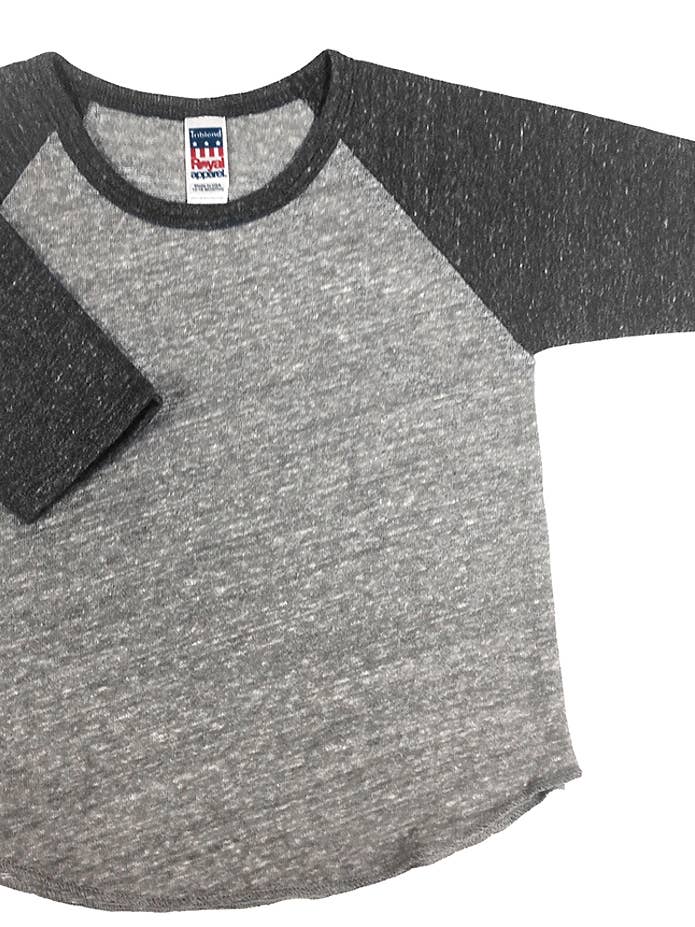 Infant Triblend Raglan Baseball Shirt for wholesale by Royal Apparel