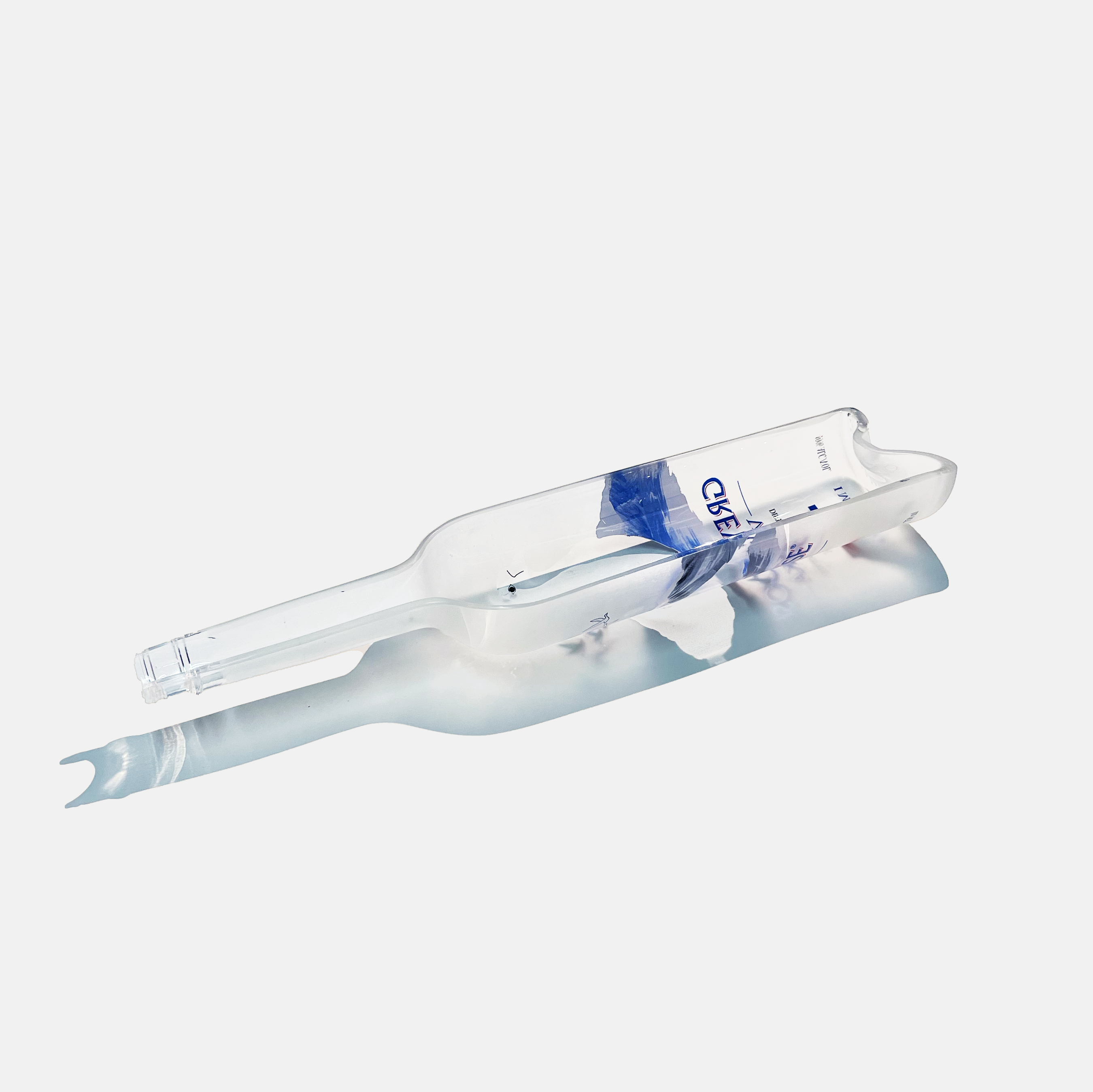 Mosa - Wholesale Decorative Tray - Grey Goose Vodka Bottle Glass Platter0