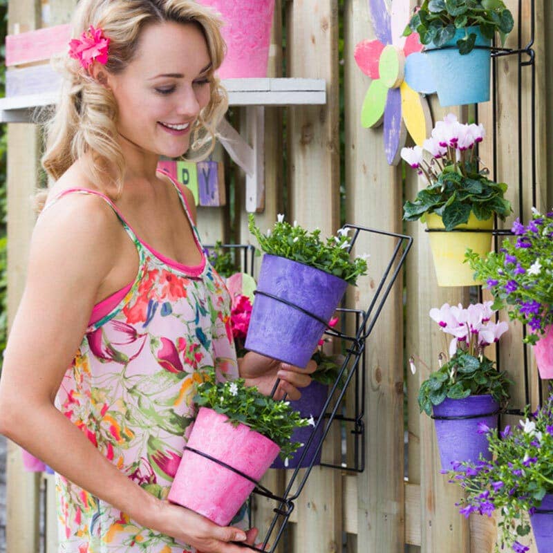 NHP International - Vente Pot - Pots de plantes Artstone Claire jaunes 8 x 9 cm2