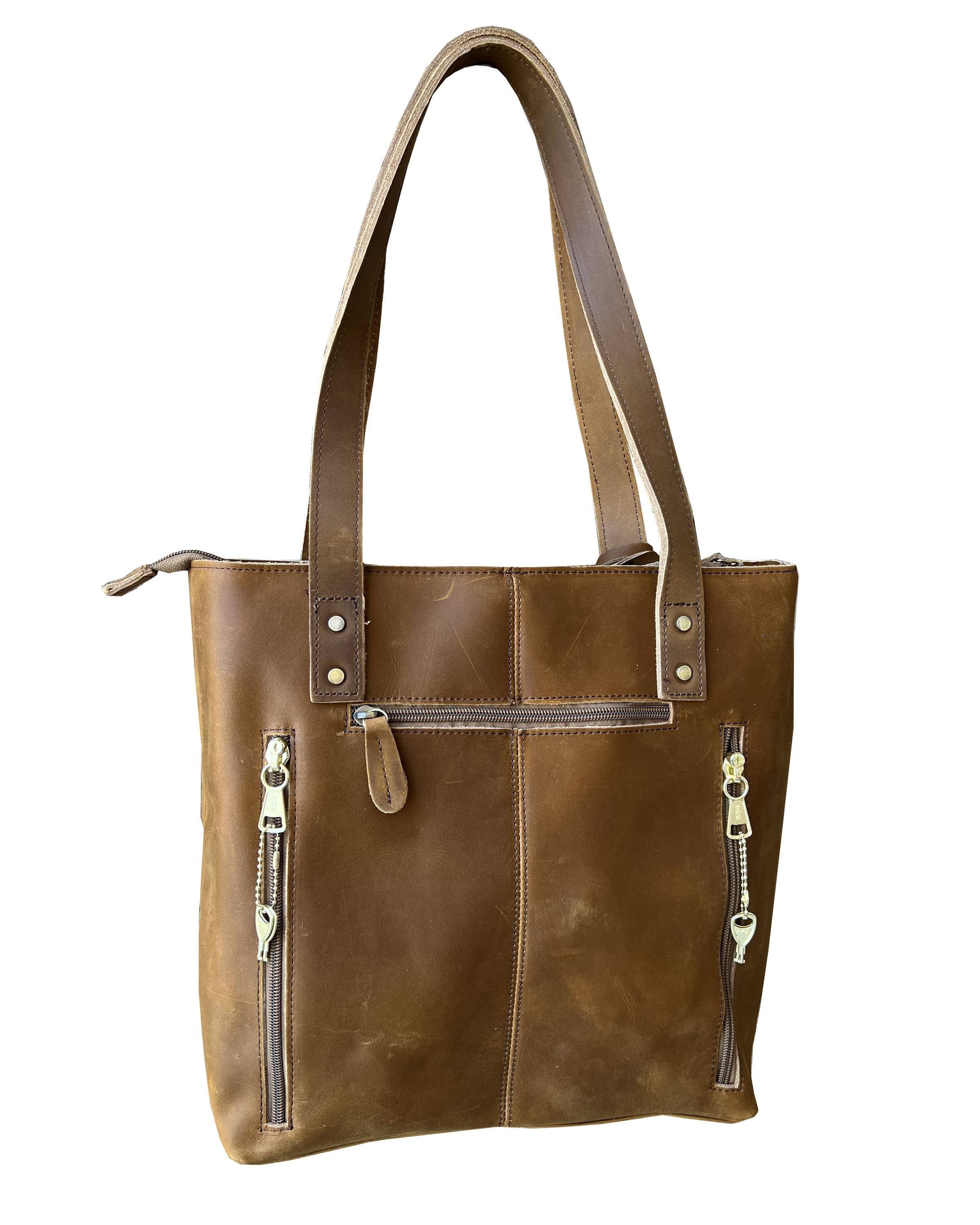 Roma Leathers, Inc. - Wholesale Tote Bag - Women's -  Vintage cowhide leather tote shoulder bag 4