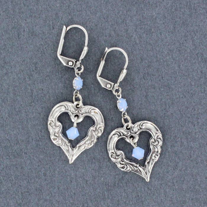 Sadie Green's Jewelry - Wholesale Dangle Earrings - Heart Earrings 1270-SP-STM3