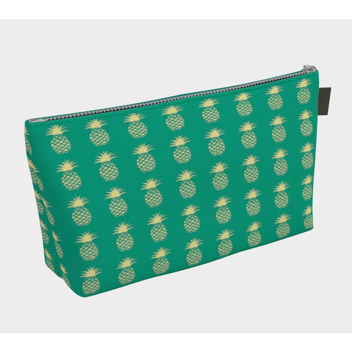 Pineapple Makeup Bag - Green for wholesale by SummerTies