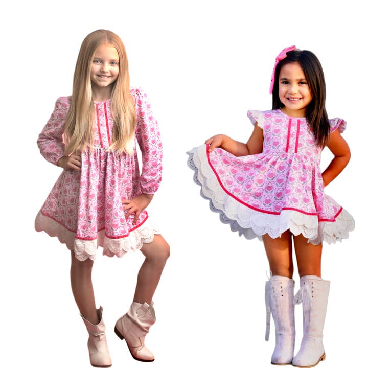 Set Vintage Heart Oliviah (opzioni di lunghezza e manica) Preordine per la vendita all'ingrosso da parte di Makena Lane