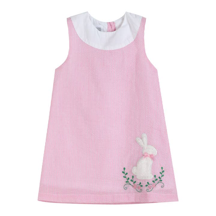 Lil Cactus - Wholesale Dress - Kids - Pink Fuzzy Easter Bunny Swing Dress