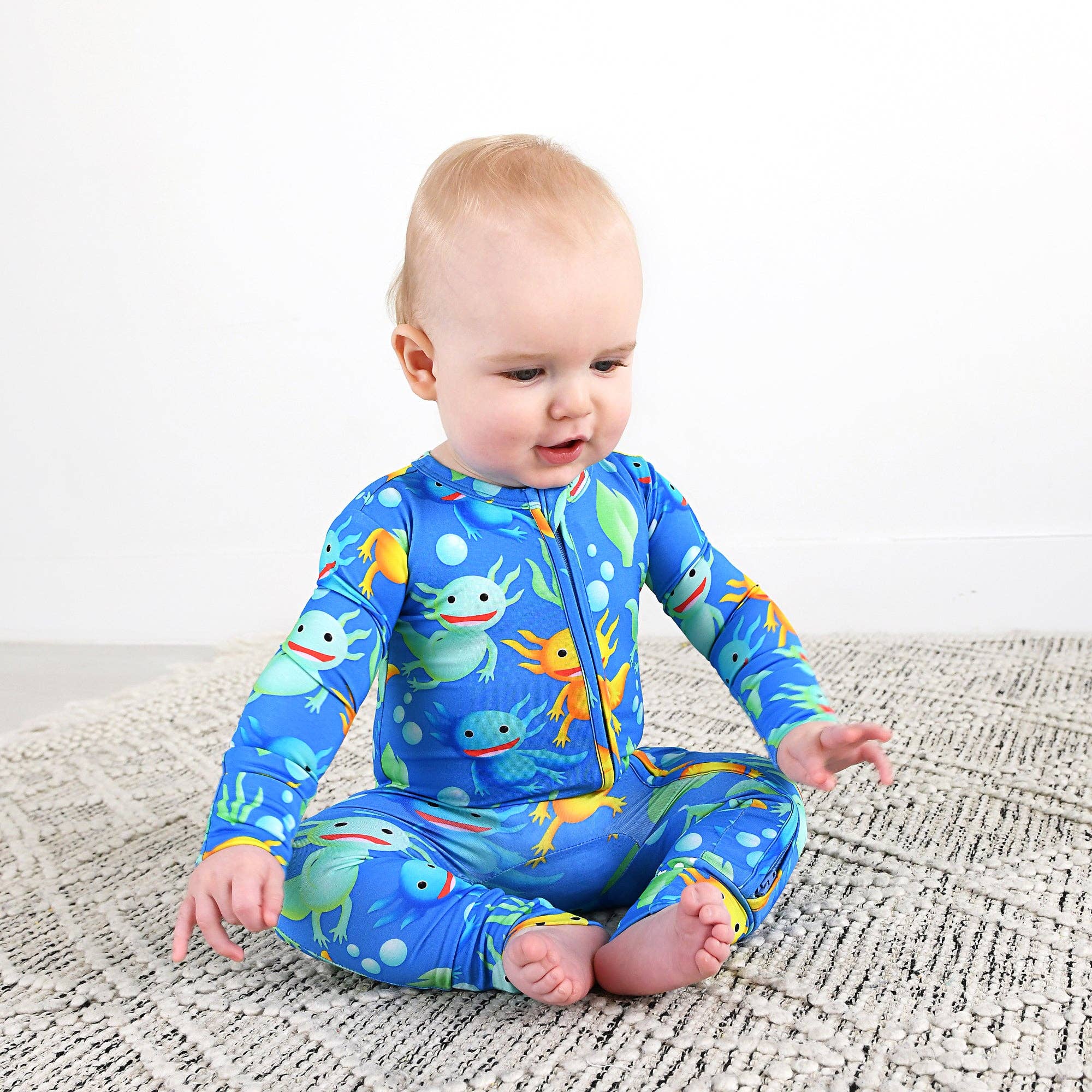 Gigi and Max - Wholesale Jumpsuit - Baby - Archie Axolotl ZIP4