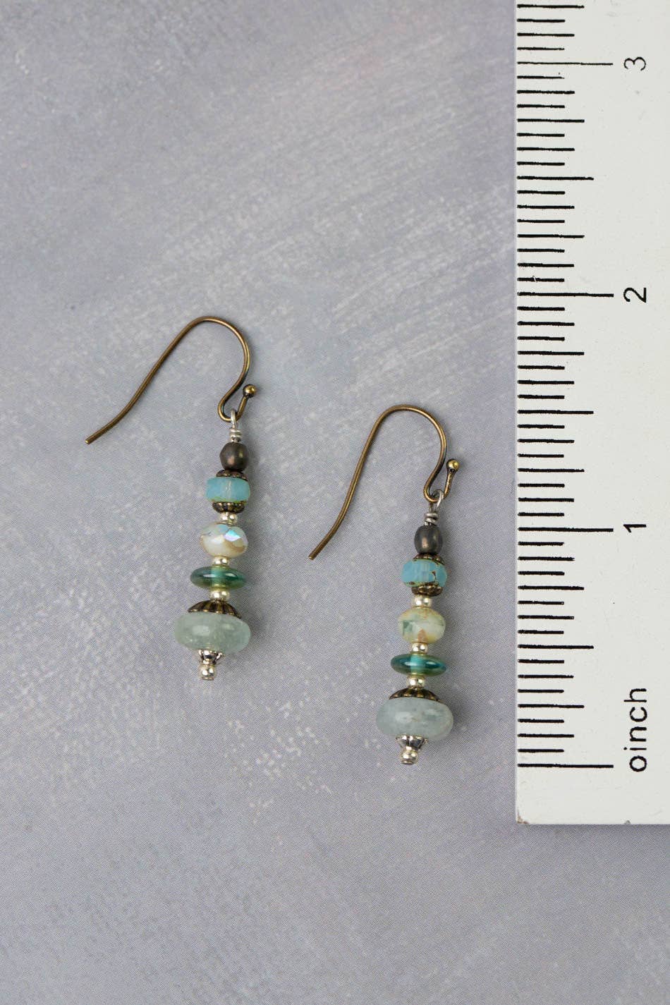 Anne Vaughan Designs Jewelry – Großhandel Ohrhänger – Venetianische Träume Tschechisches Glas mit Aquamarin Einfachen Ohrringen1