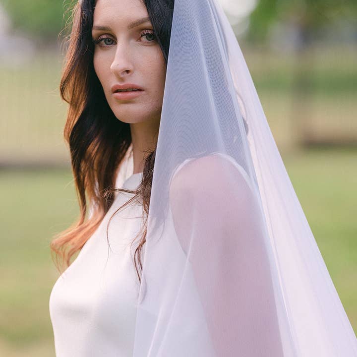 Miss Foxine Couture - Wholesale Veil - Women's - Heavenly Full Wedding Veil with Blusher1