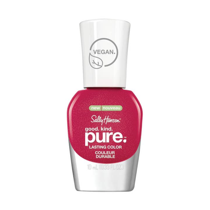 Sally Hansen Good.Kind.Pure. Vegan Nail Polish, Sweet Berries, 0.33 oz, Vegan Nail Polish, Nail Polish, Clean Nail Polish, Plant Based for wholesale by Kasa Style