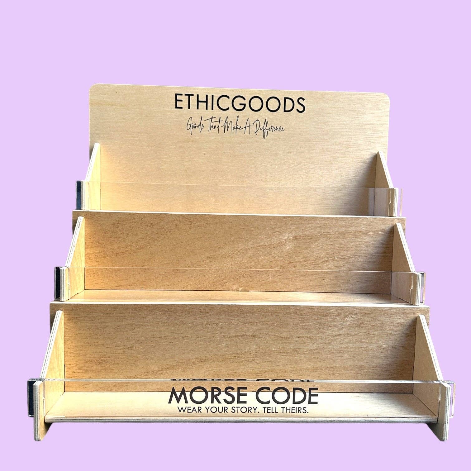 ETHICGOODS – Engroshandel Display til detailhandlere – Standardskærmstativ NYHED0