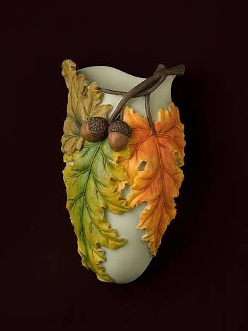 Fall Leaves Wall Vase (2 Pk) for wholesale by Ibis and Orchid Design