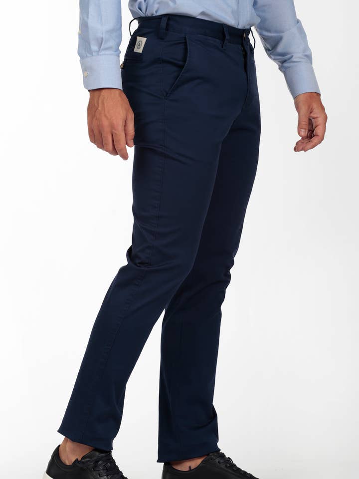 Men's Chino Pants The Time Of Bocha QI1PCHINO-DENIM for wholesale by The Time of Bocha