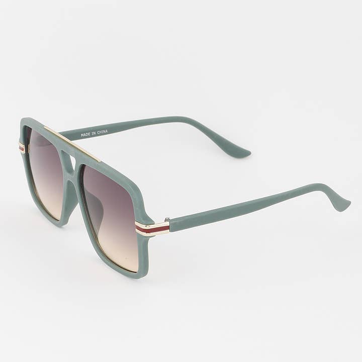 MIX Luxury Stripe Aviator Sunglasses for wholesale on Faire