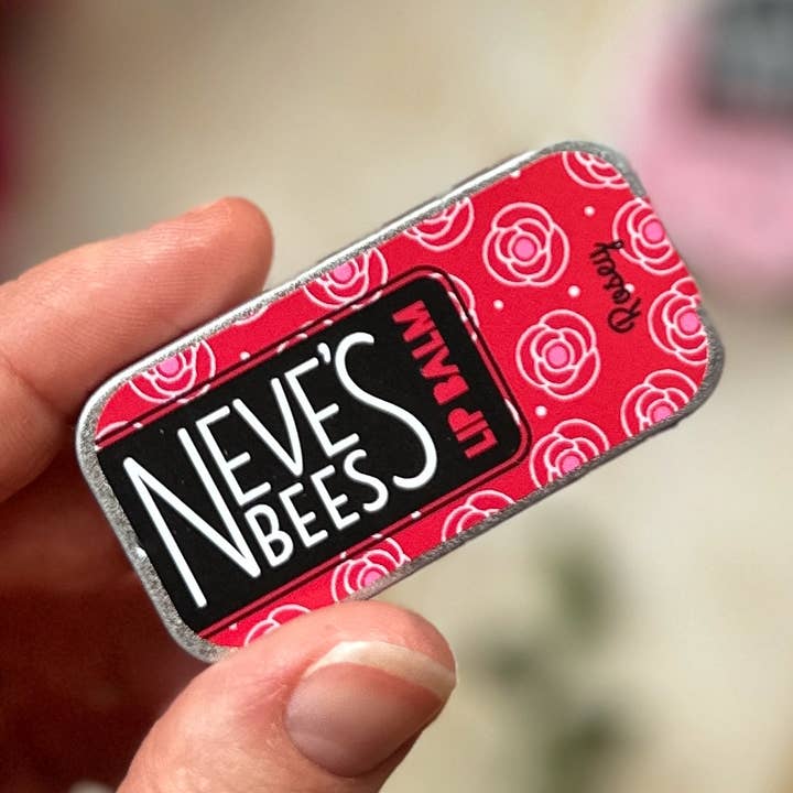 Neve's Bees Rosey Beeswax Lip Balm - 7g Slider Tin for wholesale by Neve's Bees