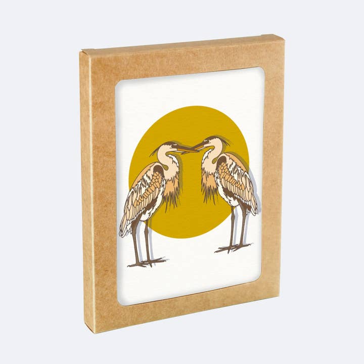 Brooke Finally - Wholesale Everyday Greeting Card - Egret Greeting Card Set0