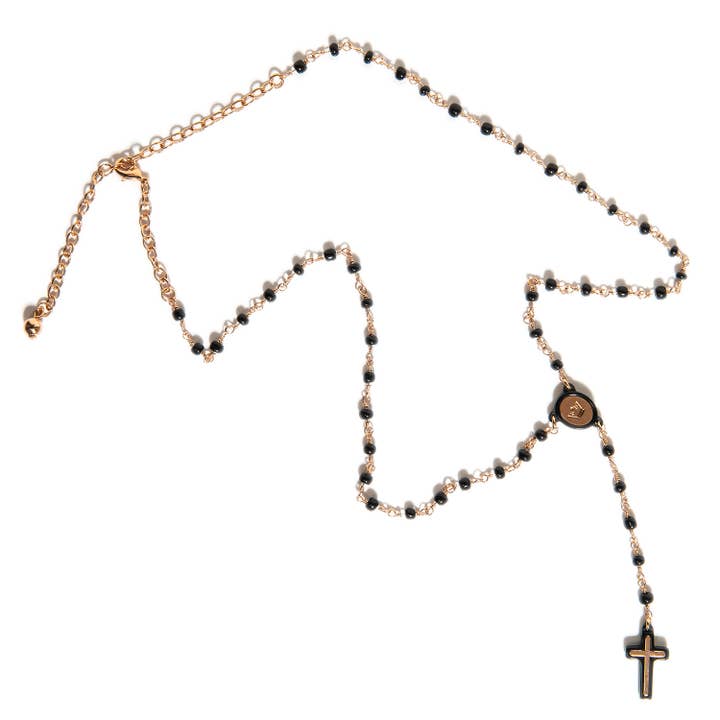 Collier Croix Or Rose pour la vente par d'Este