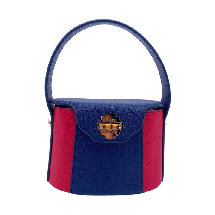 Harper taske i Navy/Rød for engroshandel hos Darling and Company