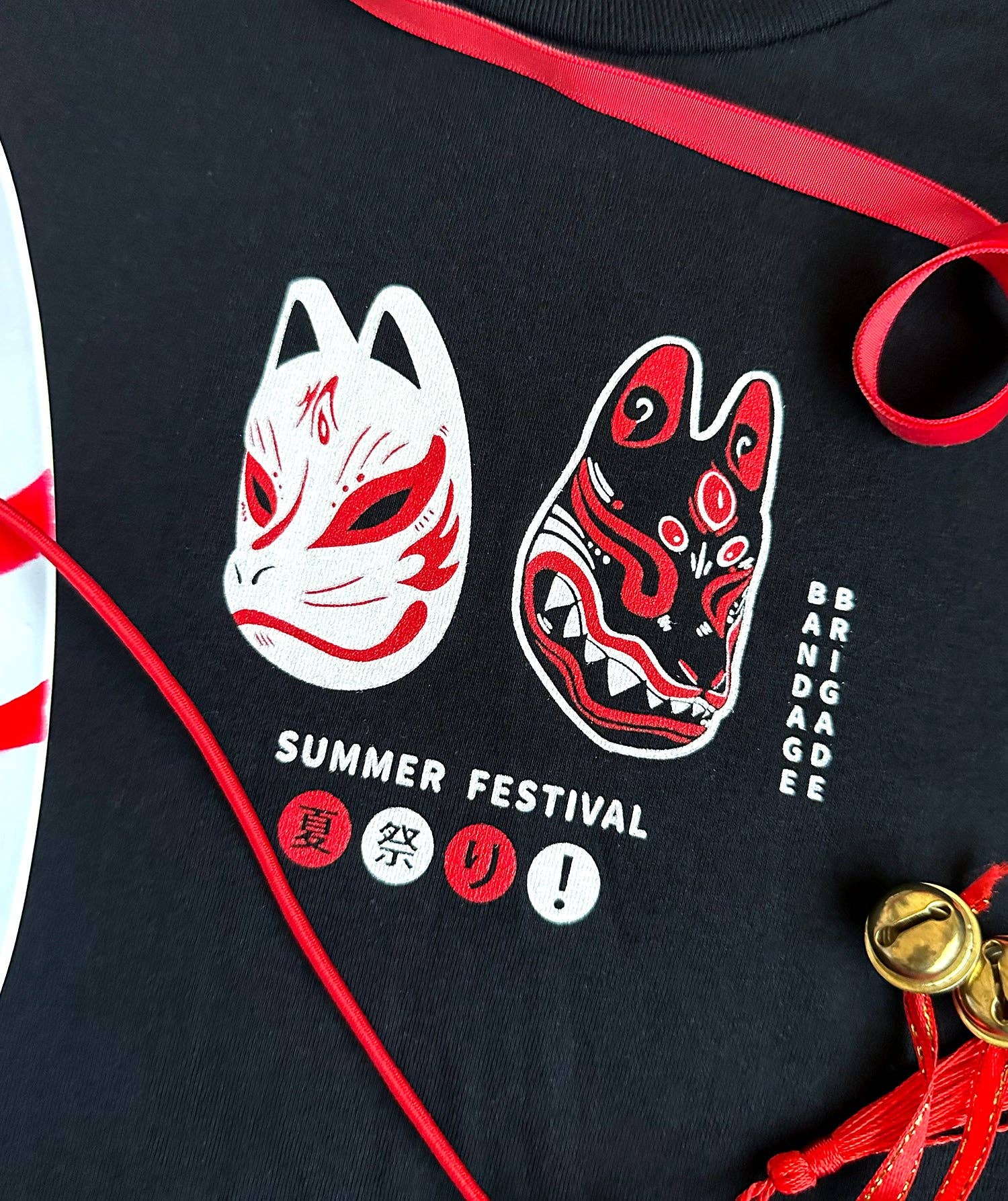 Bandage Brigade - Wholesale Screen Printed T-Shirt - Unisex - Matsuri Masks Tee4