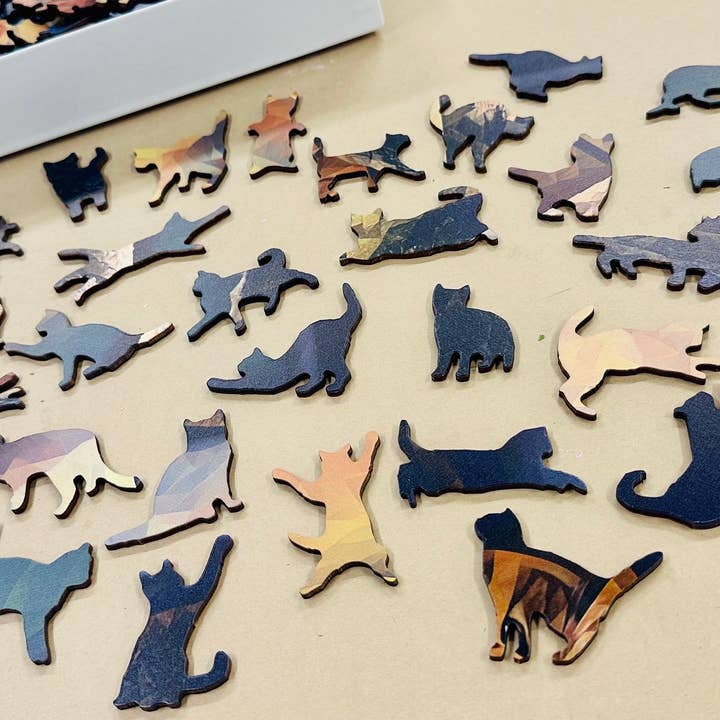 In A Flash Laser - Wholesale Puzzel - Volwassene - Jigsaw Custom Cat Shapes houten fotopuzzel