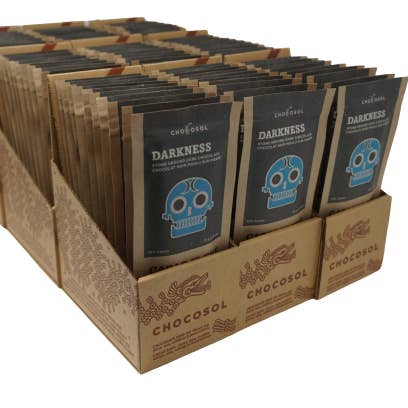 Chocosol Traders - Wholesale Chocolate Bar - Darkness 75% Cacao Dark Chocolate Bar