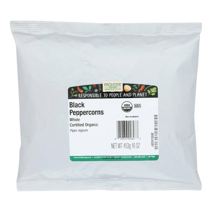 Everyday Supply Co - Wholesale Pepper/Peppercorns - Organic Whole Black Peppercorns - 1lb Bulk