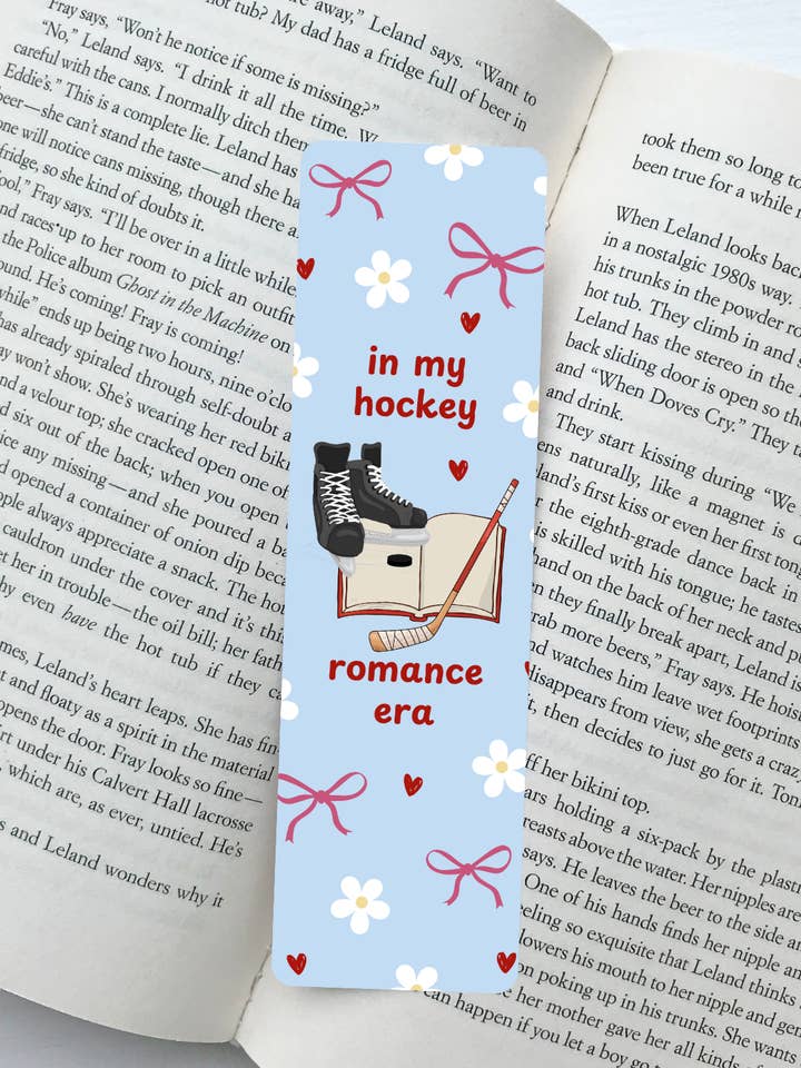 In My Hockey Romance Era Bookmark for wholesale by Little Town Studio